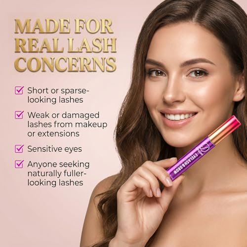 Doracome Eyelash Growth Serum with Peptides & Amino Acids - Lash and Brow Serum for Natural Lengthening & Strengthening, Resilience Support, Safe for Sensitive Skin, Lash Extension Aftercare - 3ml Avelisse