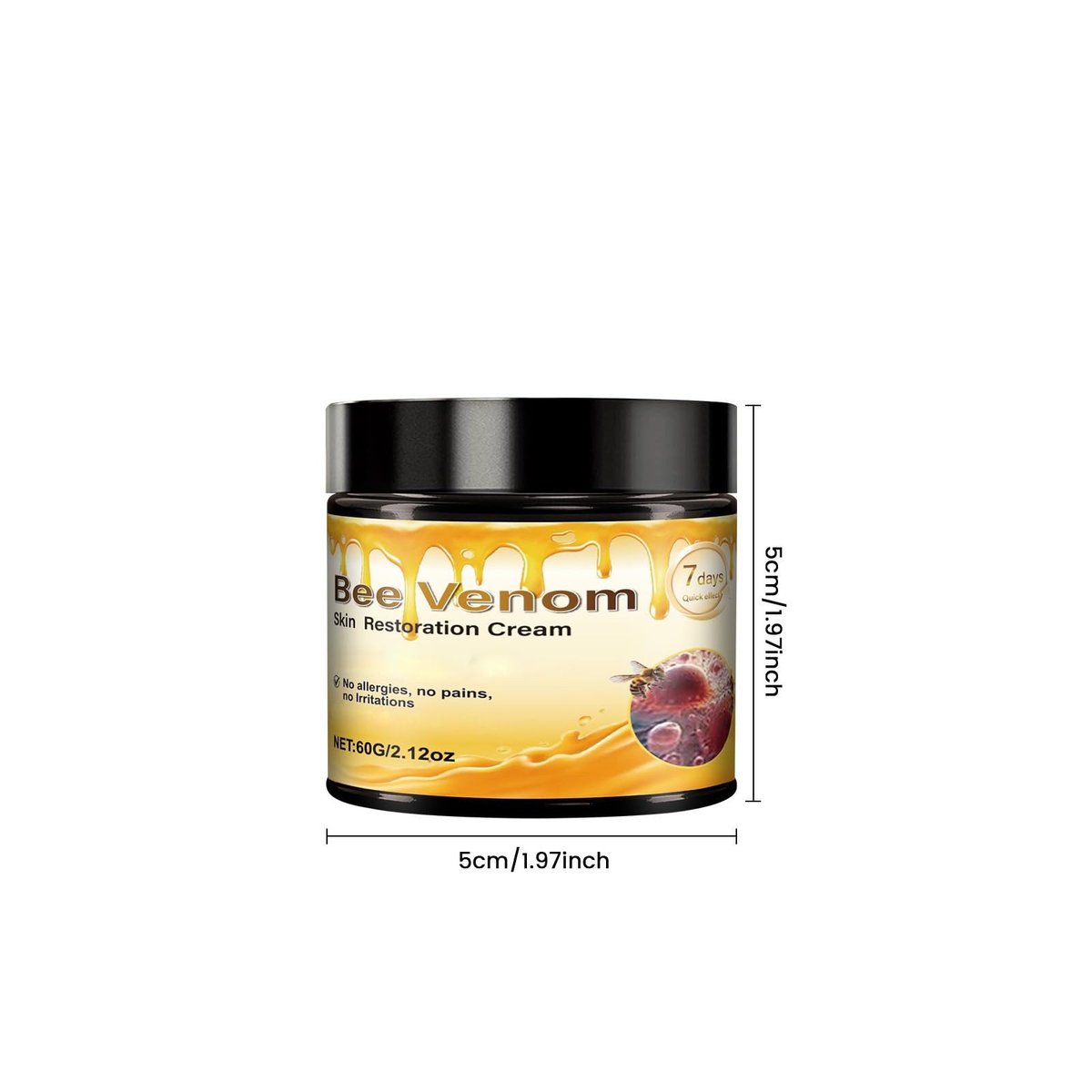 2 Pcs Bee Venom Skin Cream - Face Wrinkle Removal Firming Anti-Aging Moisturizer (2.12 Fl Oz Each) Avelisse