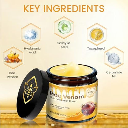 2 Pcs Bee Venom Skin Cream - Face Wrinkle Removal Firming Anti-Aging Moisturizer (2.12 Fl Oz Each) Avelisse