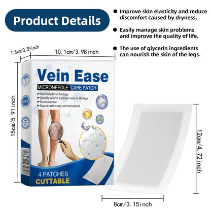 Vein Ease Microdarts Care Patch - 2 Boxes Professional Varicose Veins Treatment for Legs, Natural Ingredients, Improves Blood Circulation, Suitable for All Skin Types Avelisse