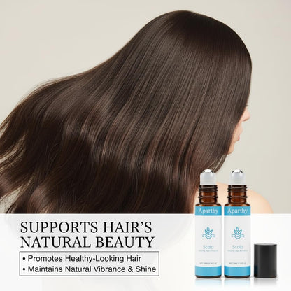 Aparthy Hair Growth Roll On for Hair Strengthening – Rosemary, Menthol & Camellia Oil – Nourishes Scalp, Non-Greasy, for Men & Women – 2 Pack (10ml each) Avelisse