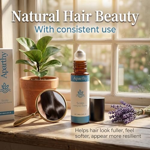 Aparthy Hair Growth Roll On for Hair Strengthening – Rosemary, Menthol & Camellia Oil – Nourishes Scalp, Non-Greasy, for Men & Women – 2 Pack (10ml each) Avelisse
