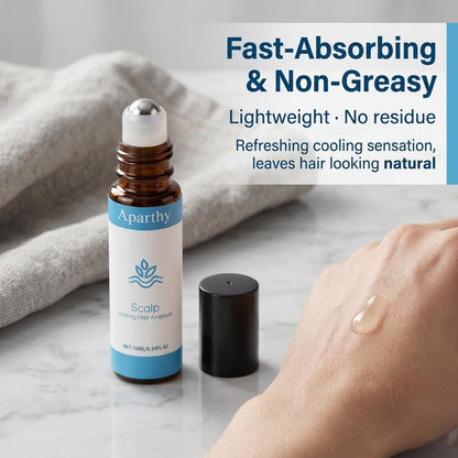 Aparthy Hair Growth Roll On for Hair Strengthening – Rosemary, Menthol & Camellia Oil – Nourishes Scalp, Non-Greasy, for Men & Women – 2 Pack (10ml each) Avelisse
