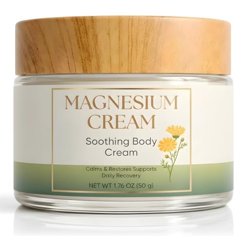 Total Soothe Magnesium Cream – Pain Relief with 20% Magnesium Chloride, MSM & Arnica, Fast-Absorbing for Muscles, Joints, Knees & Back, 1.76 oz Avelisse