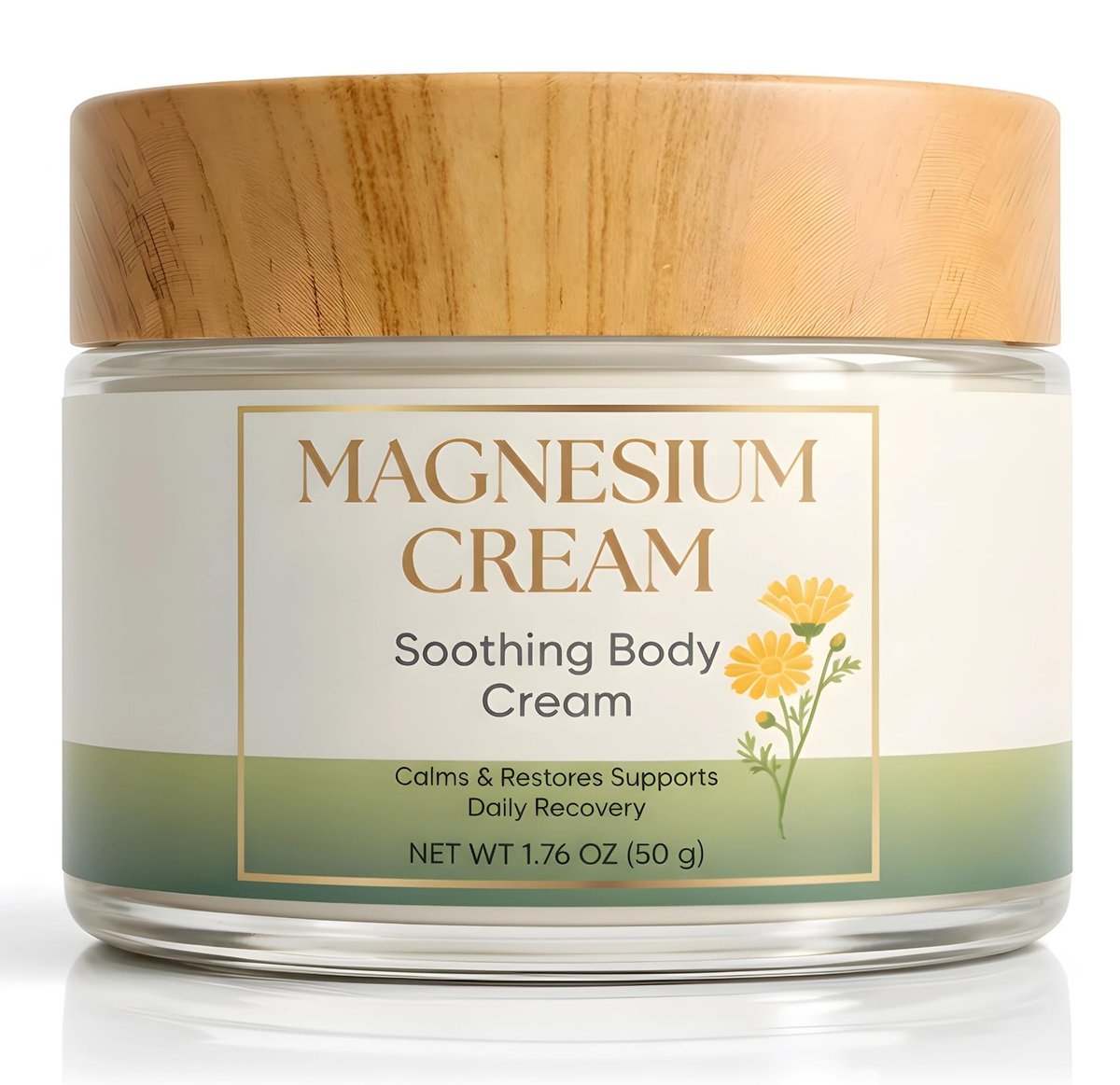 Total Soothe Magnesium Cream – Pain Relief with 20% Magnesium Chloride, MSM & Arnica, Fast-Absorbing for Muscles, Joints, Knees & Back, 1.76 oz Avelisse