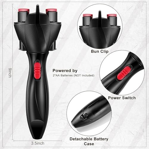 Automatic Hair Braider - Electric Hair Twister & Braid Maker for Women, DIY Hair Styling Tool (Battery Powered, Batteries Not Included) - görsel 3