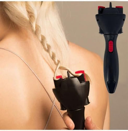 Automatic Hair Braider - Electric Hair Twister & Braid Maker for Women, DIY Hair Styling Tool (Battery Powered, Batteries Not Included)