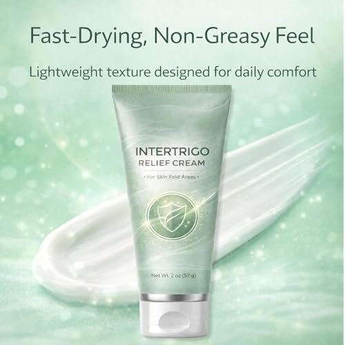 2-Pack Intertrigo Cream: Skin Fold Care & Chafing Support with Moisture Barrier, Fast-Drying Formula for Friction-Prone Areas, Soothes Irritated Skin & Reduces Friction Protection - 1 Fl Oz Each Avelisse