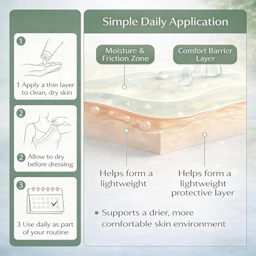 2-Pack Intertrigo Cream: Skin Fold Care & Chafing Support with Moisture Barrier, Fast-Drying Formula for Friction-Prone Areas, Soothes Irritated Skin & Reduces Friction Protection - 1 Fl Oz Each Avelisse