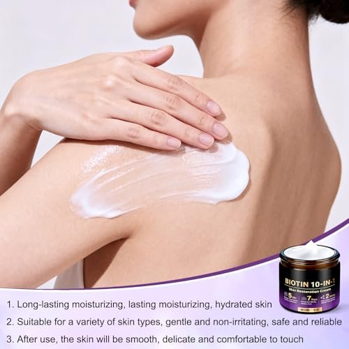 2-Pack Biotin 10-in-1 Skin Restoration Cream – 2026 Professional Wrinkle Reducer & Repair Moisturizer for All Skin Types - görsel 5