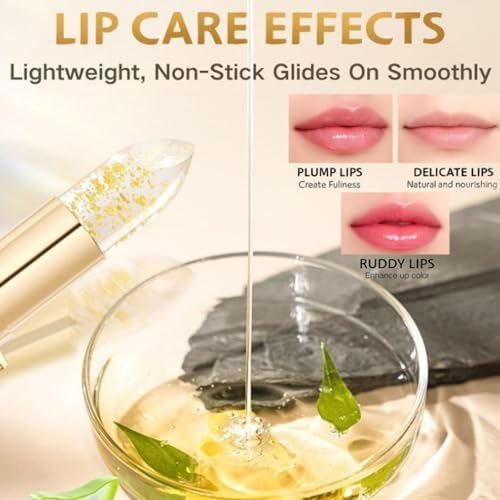 Coellyo Color Changing Lipstick - Transferproof pH Adjusting Lipstick for Mature Women, Long-Lasting Moisturizing Clear Lip Stick Changes Color (1 Pcs) - görsel 8