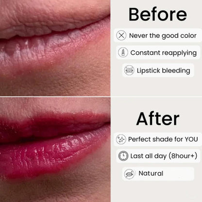 Coellyo Color Changing Lipstick - Transferproof pH Adjusting Lipstick for Mature Women, Long-Lasting Moisturizing Clear Lip Stick Changes Color (1 Pcs)