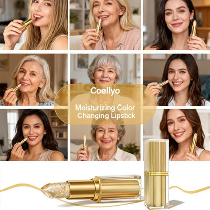 Coellyo Color Changing Lipstick - Transferproof pH Adjusting Lipstick for Mature Women, Long-Lasting Moisturizing Clear Lip Stick Changes Color (1 Pcs)