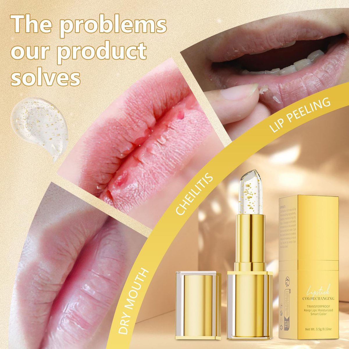 2-Pack True Tone pH Adjusting Lipstick - Transferproof Clear Lip Gloss That Changes Color, Long-Lasting Moisturizing Lip Glow Avelisse