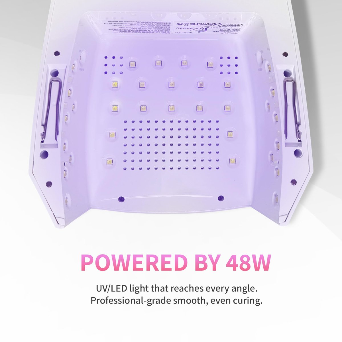 iGel Beauty Hybrid - X Nail Lamp: 48W UV/LED Wireless Rechargeable Nail Dryer with Smart Timer & Removable Tray Avelisse