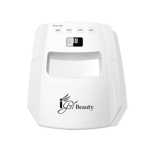 iGel Beauty Hybrid - X Nail Lamp: 48W UV/LED Wireless Rechargeable Nail Dryer with Smart Timer & Removable Tray Avelisse