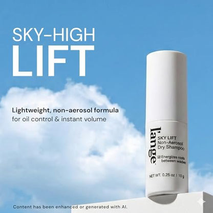 L'ANGE HAIR Sky Lift Non-Aerosol Dry Shampoo Powder - Matcha & Ginseng, No White Residue, Absorbs Oil, Volumizes & Lifts Avelisse