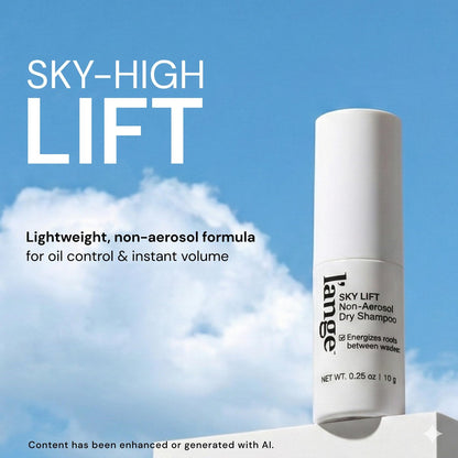 L'ANGE HAIR Sky Lift Non-Aerosol Dry Shampoo Powder - Matcha & Ginseng, No White Residue, Absorbs Oil, Volumizes & Lifts Avelisse