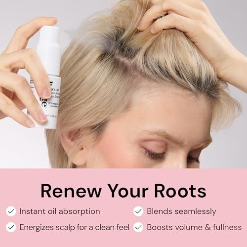 L'ANGE HAIR Sky Lift Non-Aerosol Dry Shampoo Powder - Matcha & Ginseng, No White Residue, Absorbs Oil, Volumizes & Lifts Avelisse