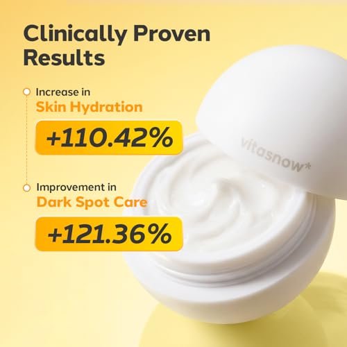 GLAM UP VitaSnow Toning Cream for Face - Dark Spot Corrector & Glow Boost Moisturizer with Vitamin C & Kakadu Plum, Anti-Aging Barrier Hydration for Sensitive Skin, 1.69 fl. oz - görsel 10