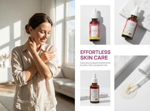 Natural Hair Removal Oil & Inhibitor – Cyperus Rotundus Oil to Slow Body Hair Growth for Women & Men, Soothes Skin, 60ml, All Skin Types Avelisse