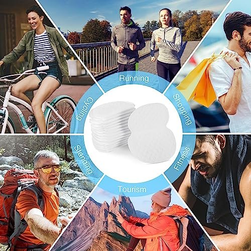 Ayland Armpit Sweat Pads, 100 Pack Disposable Underarm Sweat Pads for Women and Men, Fight Hyperhidrosis, Non-Visible Comfort Protection Avelisse