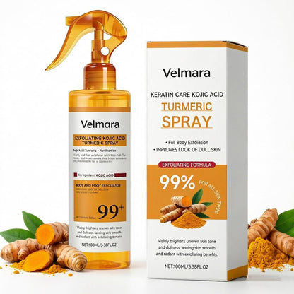 Exfoliating Turmeric Spray with Keratin Care Acid - 2026 New Korean Skincare Peeling Solution for All Skin Types (6-Pack) Avelisse