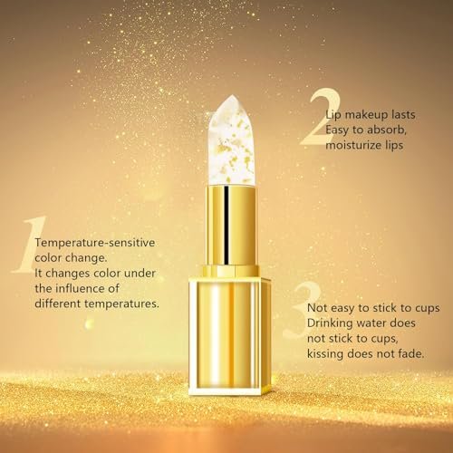 2PCS True Tone pH Adjusting Lipstick – Transferproof Clear Lip Gloss That Changes Color, Long Lasting Moisturizing Tinted Lip Balm, Non-Sticky Formula Avelisse