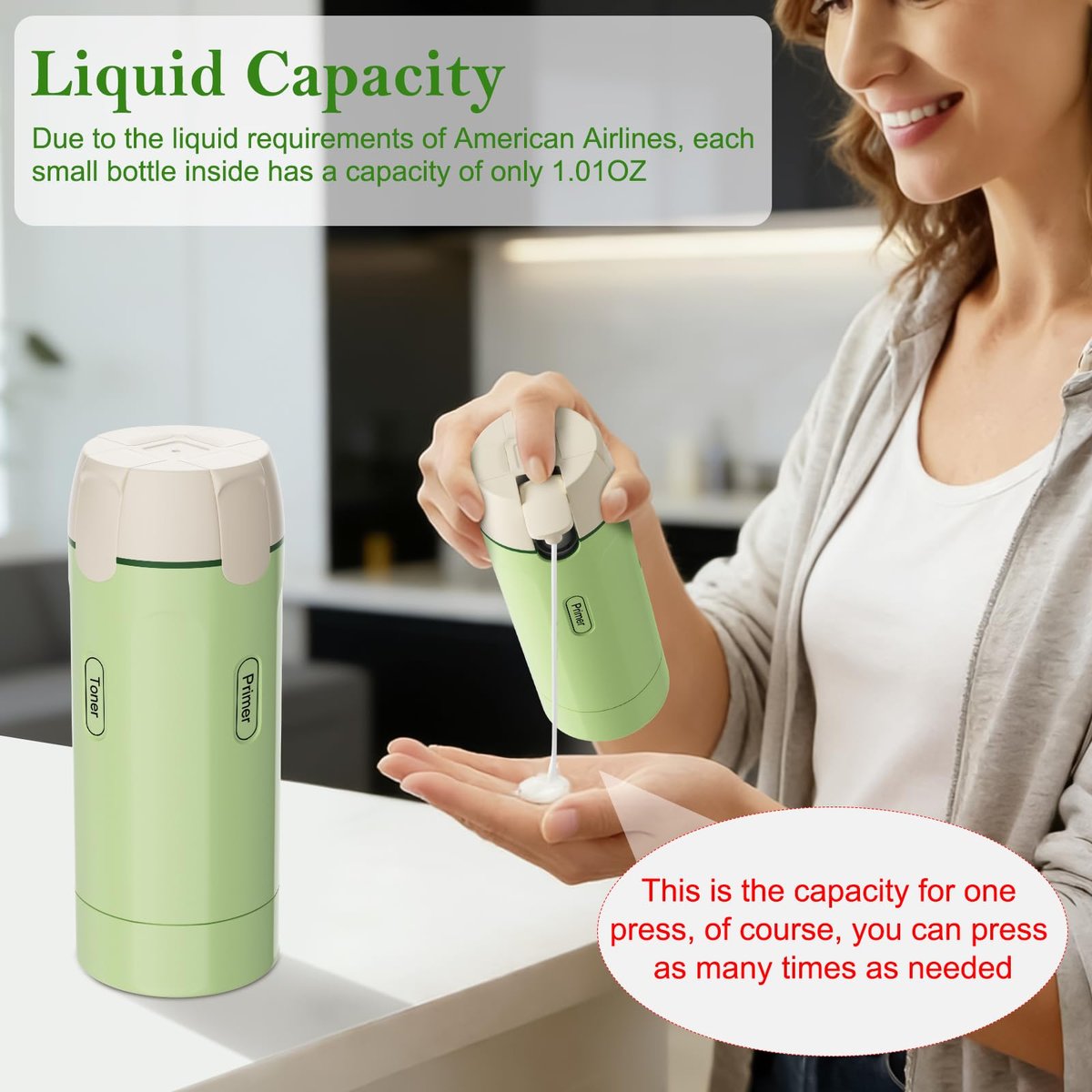 4-in-1 Refillable Travel Dispenser Set – Leak-Proof Portable Toiletry Bottles for Shampoo, Conditioner & More Avelisse
