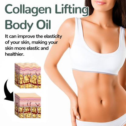 Collagen Lifting Body Oil – Advanced Hydrating Collagen Oil for Body & After Shower, Anti-Aging Moisturizing Body Oil for Women & Men, Softens Crepe Skin & Wrinkles, 3.8 Fl Oz Avelisse
