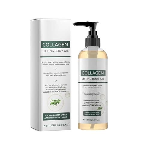 Collagen Lifting Body Oil – Advanced Hydrating Collagen Oil for Body & After Shower, Anti-Aging Moisturizing Body Oil for Women & Men, Softens Crepe Skin & Wrinkles, 3.8 Fl Oz Avelisse