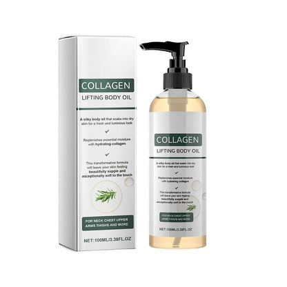 Collagen Lifting Body Oil – Advanced Hydrating Collagen Oil for Body & After Shower, Anti-Aging Moisturizing Body Oil for Women & Men, Softens Crepe Skin & Wrinkles, 3.8 Fl Oz Avelisse