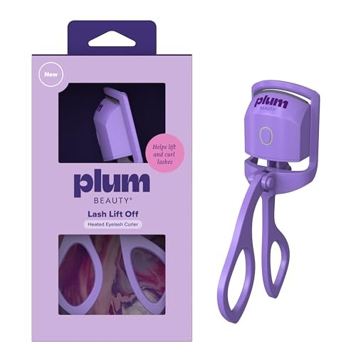 Plum Beauty Lash Lift Off Heated Eyelash Curler – USB-C Rechargeable Electric Lash Curler with 2 Temperature Settings – Long-Lasting, No-Pinch Lash Lift for Effortless, Wide-Awake Eyes - görsel 2