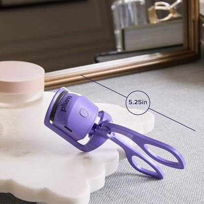 Plum Beauty Lash Lift Off Heated Eyelash Curler – USB-C Rechargeable Electric Lash Curler with 2 Temperature Settings – Long-Lasting, No-Pinch Lash Lift for Effortless, Wide-Awake Eyes
