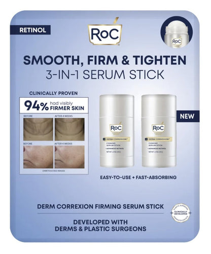 RoC Derm Correxion Firming Serum Stick - 1 oz, 2-Pack (Total 2 oz) Avelisse