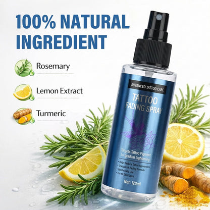 EXVITAMIN Tattoo Remover Spray - Safe & Effective Fading Spray for Old & Unwanted Tattoos, Natural Strength Formula, Supports Skin Recovery, for Men & Women, 4 Fl Oz Avelisse