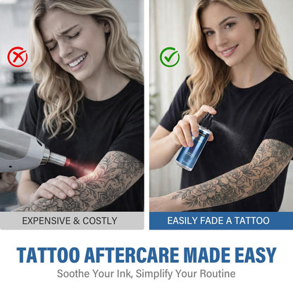 EXVITAMIN Tattoo Remover Spray - Safe & Effective Fading Spray for Old & Unwanted Tattoos, Natural Strength Formula, Supports Skin Recovery, for Men & Women, 4 Fl Oz Avelisse