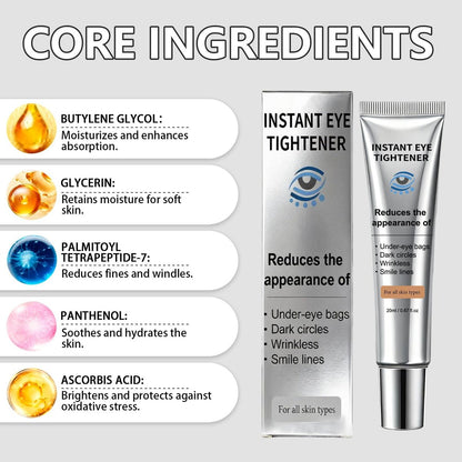 Instant Under Eye Lift Serum - Anti-Aging Formula for Under Bags and Wrinkles, Temporary Eye Tightener Cream Firming Primer Avelisse