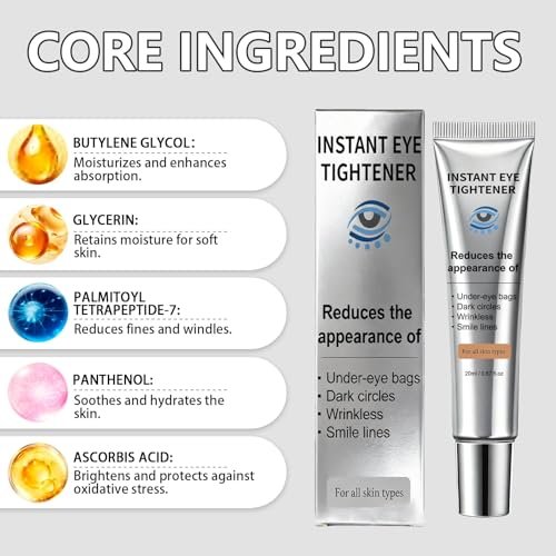 Instant Under Eye Lift Serum - Anti-Aging Formula for Under Bags and Wrinkles, Temporary Eye Tightener Cream Firming Primer Avelisse