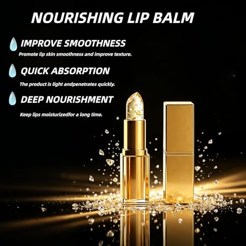 ZUZUBOON True Tone pH Adjusting Lipstick – Clear Lipstick That Changes Color, Long Lasting 24 Hour Moisturizing Lip Color for Women (Gold, 0.12 Fl Oz) - görsel 3