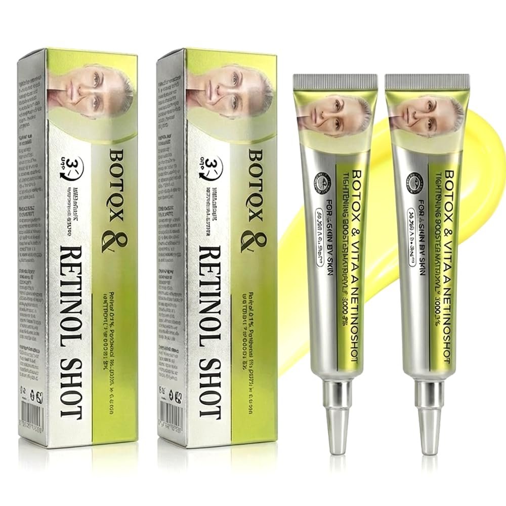 BOTO.X Retinol Shot Cream 2026 NEW Vita-A Wrinkle-Lift Tightening Retinal Shot Booster (2-Pack, 0.49 Fl Oz Each) - görsel 2