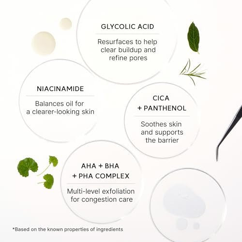 Arencia Eraser Shot Serum Glycolic Acid Booster with AHA BHA – Exfoliating Face Serum for Acne-Prone Skin, Pore Care & Texture Refining, Lightweight Daily Skincare, 30 mL / 1.01 fl. oz. Avelisse