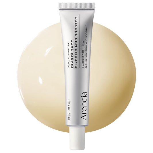 Arencia Eraser Shot Serum Glycolic Acid Booster with AHA BHA – Exfoliating Face Serum for Acne-Prone Skin, Pore Care & Texture Refining, Lightweight Daily Skincare, 30 mL / 1.01 fl. oz. Avelisse