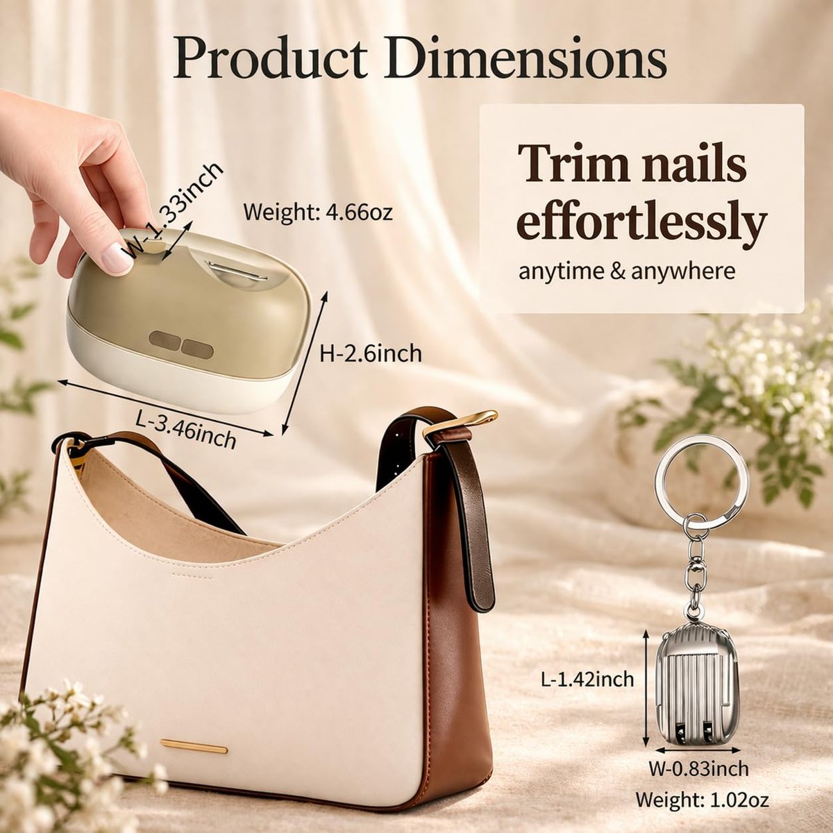Colefoy Electric Nail Clippers for Seniors - 2026 Smart 2-in-1 Toe Nail Clipper with Polishing, USB, LED Light, Safety First, Mini Folding Keychain (Butter Yellow) Avelisse