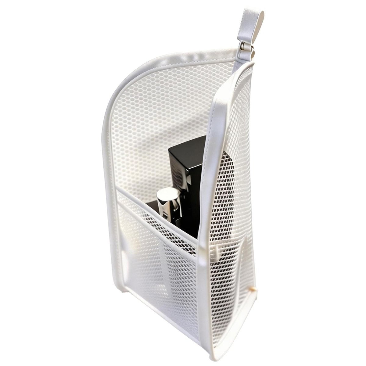 Chasefun Standing Toiletry Bag - Foldable Clear Hanging Travel Cosmetic Organizer, Large Capacity Waterproof EVA for Toothbrush & Toiletries (White) - görsel 1