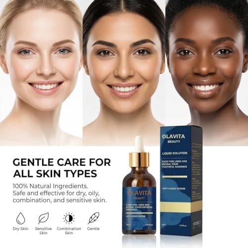 Original OLAVITA Facial Serum - Vitamin C & E Anti Aging Serum for Smoother Skin, Promotes Collagen Production (2 Fl Oz, Pack of 1) Avelisse