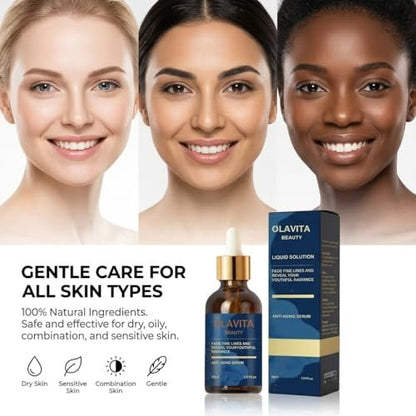 Original OLAVITA Facial Serum - Vitamin C & E Anti Aging Serum for Smoother Skin, Promotes Collagen Production (2 Fl Oz, Pack of 1) Avelisse