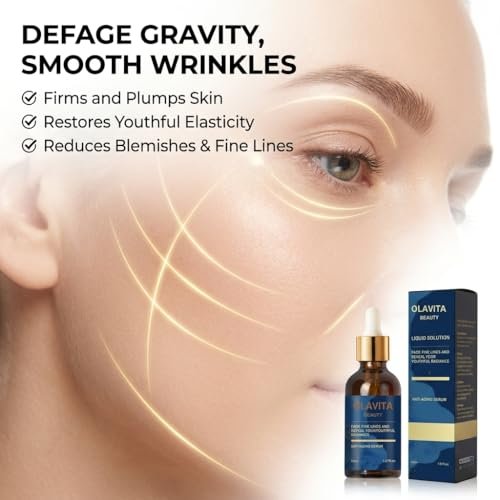 Original OLAVITA Facial Serum - Vitamin C & E Anti Aging Serum for Smoother Skin, Promotes Collagen Production (2 Fl Oz, Pack of 1) Avelisse