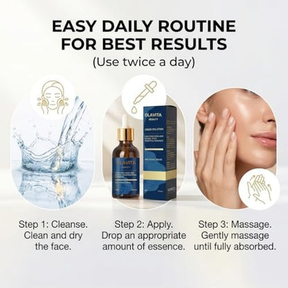 Original OLAVITA Facial Serum - Vitamin C & E Anti Aging Serum for Smoother Skin, Promotes Collagen Production (2 Fl Oz, Pack of 1) Avelisse