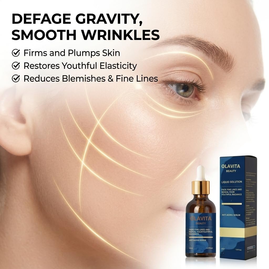 Original OLAVITA Facial Serum - Vitamin C & E Anti Aging Serum for Smoother Skin, Promotes Collagen Production (2 Fl Oz, Pack of 1) Avelisse